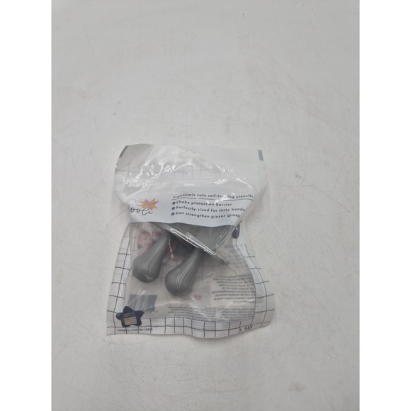 Baby Spoon & Fork Toddler Utensils Set Self Feeding Training Silicone Cultery 6+ - Picture 2 of 7